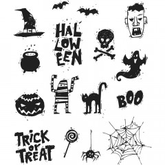 Cling Stamps Tim Holtz - Spooky Scribbles