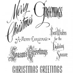 Cling Stamps Tim Holtz - Christmastime