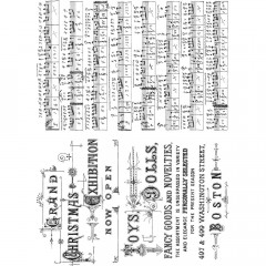 Cling Stamps Tim Holtz - Music and Advert