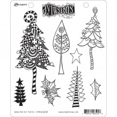 Dylusions Cling Stamps - Wood For The Trees