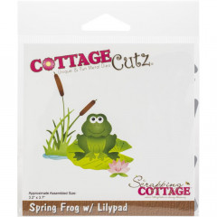 CottageCutz Dies - Spring Frog W/Lilypad