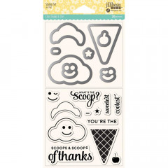 Shaker Clear Stamps + Die Set - Ice Cream