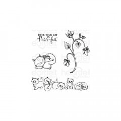 Cling Stamps - Purring and Playful