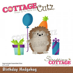 CottageCutz Dies - Birthday Hedgehog