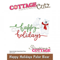 CottageCutz Dies - Happy Holidays Polar Bears
