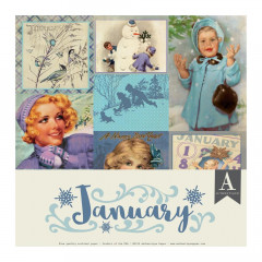 January 12x12 Calendar Paper Pack