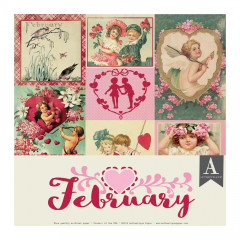 February 12x12 Calendar Paper Pack