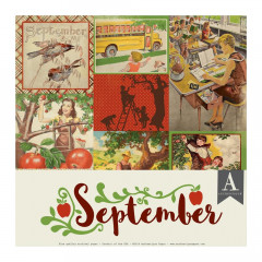 September 12x12 Calendar Paper Pack
