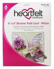 Heartfelt Circle Card - Shutter Fold White