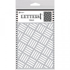Letter It Background Stencil - Rocking Stripes