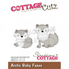 Cottage Cutz Die - Arctic Baby Foxes