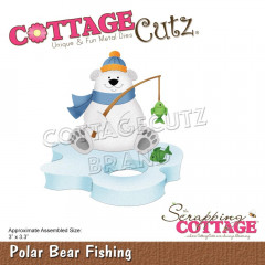 Cottage Cutz Die - Polar Bear Fishing