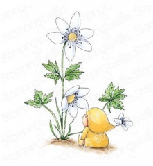 Stamping Bella Cling Stamps - Bundle Girl With A Wood Anemone