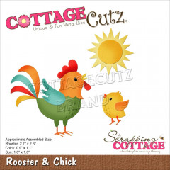 Cottage Cutz Die - Rooster and Chick