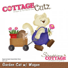 CottageCutz Die - Cat W/Wagon