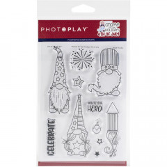 PhotoPlay Clear Stamps - Gnome For July 4th