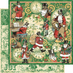 Christmas Time Designpapier - Here Comes Santa Clause