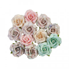 Mulberry Paper Flowers - Sugar Cookie