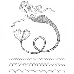Jane Davenport Clear Stamps - Glorious Mermaid