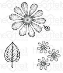 Cling Stamps - Large Garden Zinnia