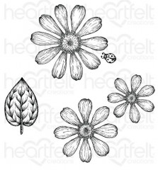 Cling Stamps - Small Garden Zinnia