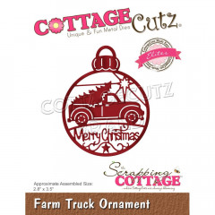 CottageCutz Elites Die - Farm Truck Ornament