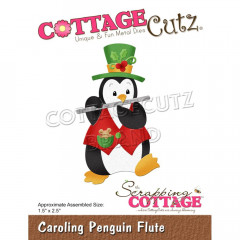 Cottage Cutz Die - Caroling Penguin Flute