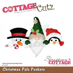 Cottage Cutz Die - Christmas Pals Peekers