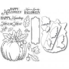 Memory Box Stamp and Die Set - Halloween Pumpkin