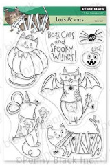Clear Stamps - Bats and Cats