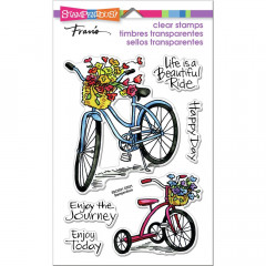 Clear Stamps - Basket Bikes