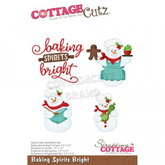 Cottage Cutz Die - Baking Spirits Bright