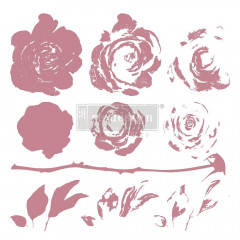Re-Design 12x12 Decor Clear Stamps - Mystic Rose