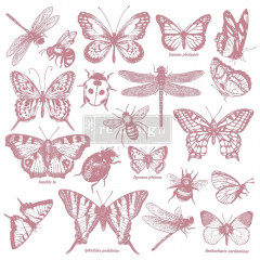 Re-Design 12x12 Decor Clear Stamps - Monarch Collection