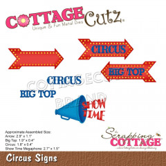 Cottage Cutz Die - Circus Signs