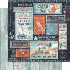 Catch Of The Day Designpapier - Seas The Sunshine