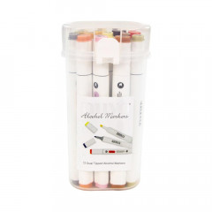Nuvo Alcohol Marker Set (12er) - Hair and Skin Tones