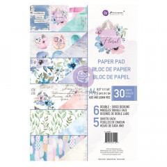 Watercolor Floral A4 Paper Pad