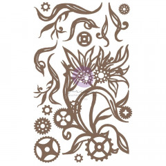 Finnabair Decorative Chipboard - Steampunk Blooms