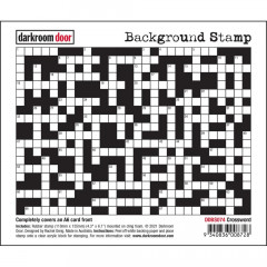 Darkroom Door Cling Stamps - Background Crossword