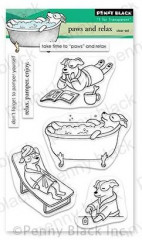 Clear Stamps - Paws and Relax