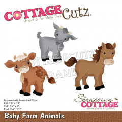 Cottage Cutz Die - Baby Farm Animals