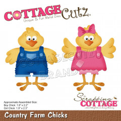 Cottage Cutz Die - Country Farm Chicks