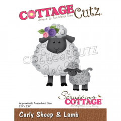 Cottage Cutz Die - Curly Sheep and Lamb