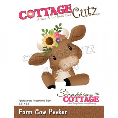 Cottage Cutz Die - Farm Cow Peeker