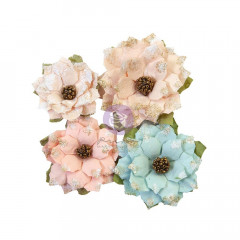 Mulberry Paper Flowers - Sparkly Jolly Christmas Sparkle