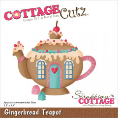 Cottage Cutz Die - Gingerbread Teapot