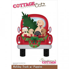 Cottage Cutz Die - Holiday Truck W/Puppies