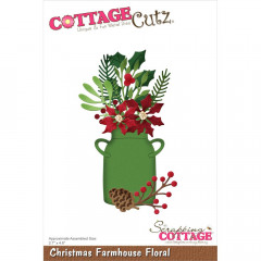 Cottage Cutz Die - Christmas Farmhouse Floral