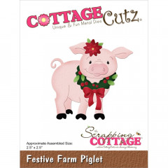 Cottage Cutz Die - Festive Farm Piglet